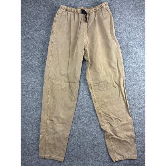 Gramicci Pants Mens Large Khaki G Pant Elastic Waist Webbing Made USA Cotton - Picture 1 of 12